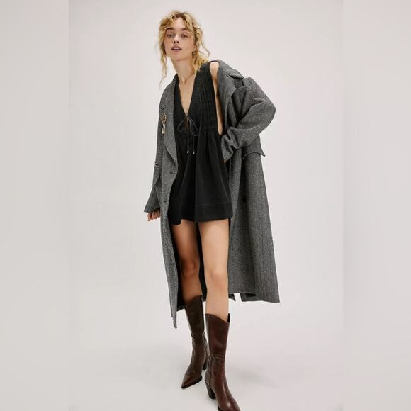 Free People Webster Romper Black L - Picture 9 of 9